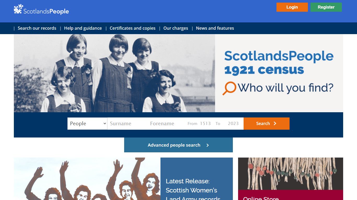 Find your Scottish ancestors | ScotlandsPeople